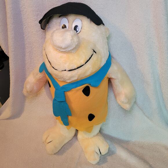 Fred Flintstone 15" Nanco The Flintstones Vintage 1989 Stuffed Plush Toy - Picture 8 of 9
